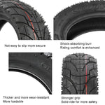 For KUGOO M4 TUOVT 80/65-6.5 10 inch Electric Skateboard Vacuum Explosion-Proof Outer Tire, Highway Tire, Off-road Tire