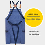 Carpentry Electrician Garden Heavy Canvas Workwear Apron, Black Gray, Black, Army Green, Khaki, Blue, Camel, Belt Black Gray, Belt Black, Belt Army Green, Belt Khaki, Belt Blue, Belt Camel