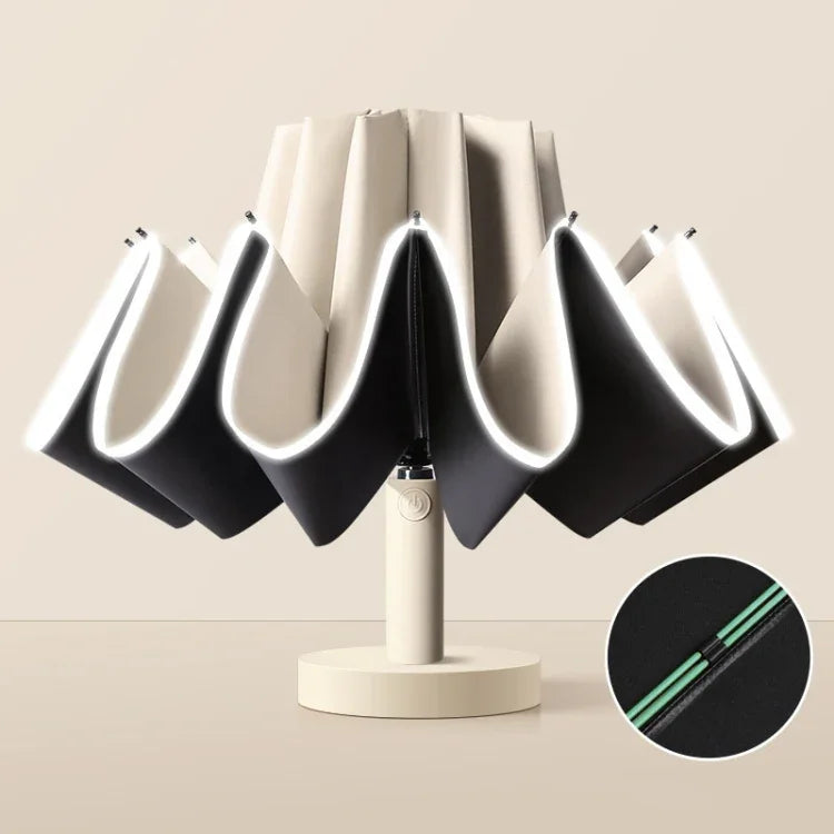 20 Bone Reverse Double Bone Automatic Folding Umbrella Sunshade Sun Umbrella