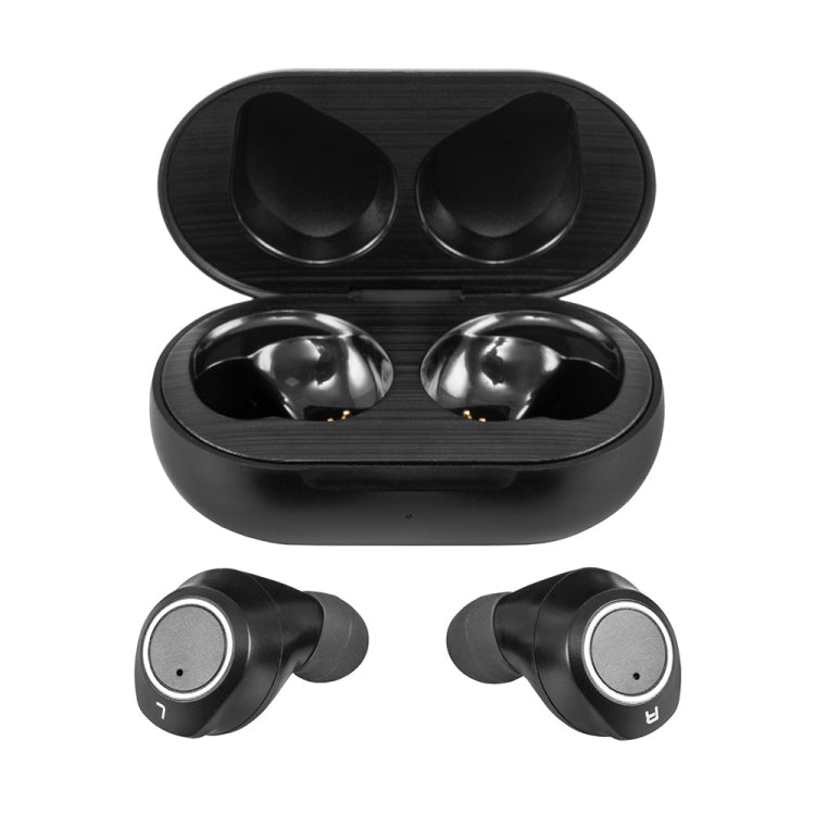 GE-T15 Mini USB Charging TWS Hearing Aid Sound Amplifier, Black, White