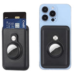 For AirTag 2nd Gen / AirTag 1st Gen Positioner Fiber Card Clip Anti-Theft Card Tracker Protection Cover, Magnetic