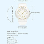 SANDA Small Fresh Digital All-match Waterproof Luminous Student Watch