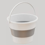 Small 4.6L Folding Thickened Portable Plastic Bucket Outdoor Fishing Barrel Car Travel Wash Barrel, Small 5L