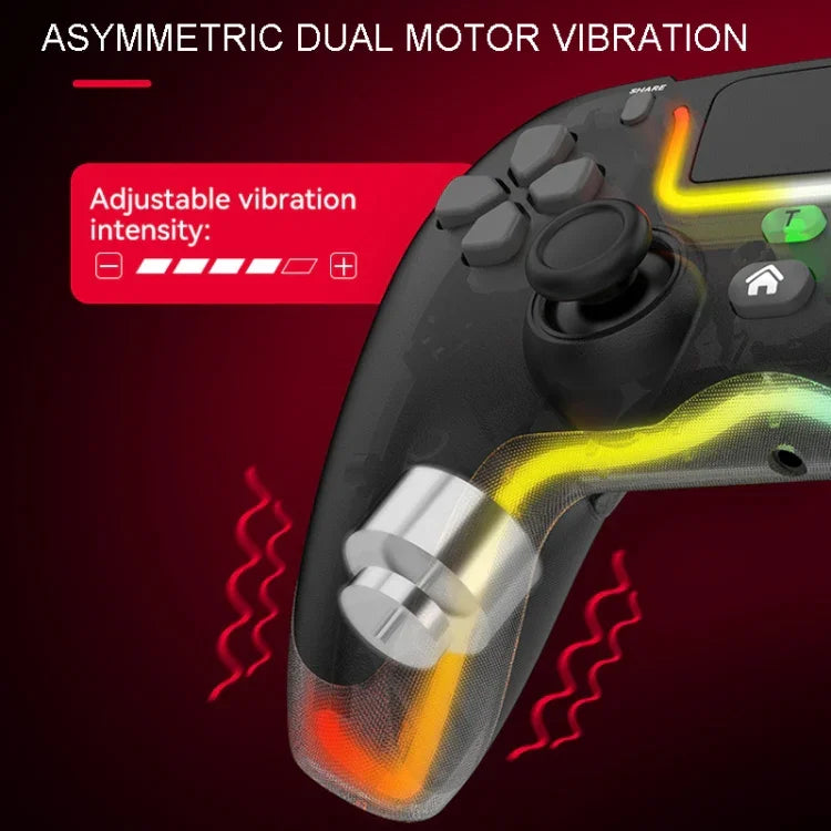 For PS4 Dazzle Color Light Wireless Bluetooth Grip
