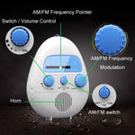 Portable Waterproof FM Radio With Hanging Rope For Bathroom, SY-900