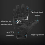 SOMAN Motorcycle Riding Anti-fall Breathable Anti-slip Carbon Fiber Gloves, M, L, XL, XXL