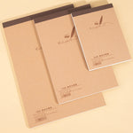 Blank Kraft Sketchbook Doodle Notebook, Small 64K, Medium 32K, Large 18K