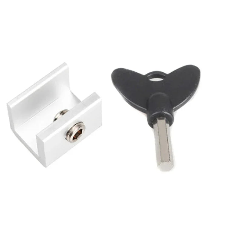 Child Safety Protection Screen Window Limiter Sliding Door Latch With Key, Ordinary Model+Straight Key, Ordinary Model+L Shaped Key, Wider Model+Straight Key, Wider Model+L Shaped Key