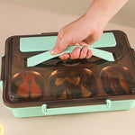 304 Stainless Steel Lunch Box Leakproof Insulated Student Dormitory Bento Box, 4 Grid Pink, 4 Grid Black, 4 Grid Blue, 5 Grid Pink