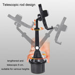 Car Center Console Water Cup Holder Adjustable Mobile Phone Holder