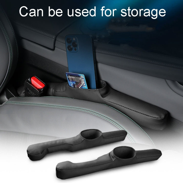 1pair Car Seat Storage Organizer Seat Anti Leakage Seam Fillers, Storage Black, Storage Dark Coffee