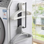 Wall Mounted Metal Clothes Hanger Storage Rack Multifunctional Shelf for Closet