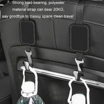 Car Rear Seat Backrest Suede Interior Multifunctional Hook