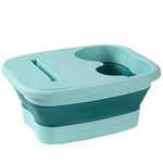 15L Foldable Foot Bath Bucket Foot Massage Wash Basin, Without Lid Gray, Without Lid Pink, Without Lid Green, With Lid Pink, With Lid Green