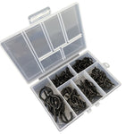 75pcs /Box Screw-in Ceiling Hook Set Home Storage Wall Cup Hook Lamp Hook