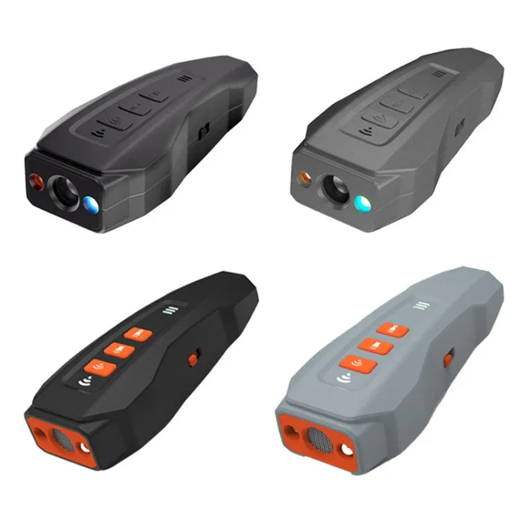 LED Flashing Light Handheld Ultrasonic Bark Arrester Frequency Conversion Dog Training Device, Black+Orange, Dark Gray, Gray+Orange