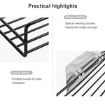 Punch-free Bathroom Triangle Storage Rack Multifunctional Wall Hanging Bracket, Triangle (White), Triangle (Black)