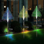 Christmas Tree Solar Light Outdoor Atmosphere Lighting Outdoor Waterproof Glowing Festival Decorative Lamp, Star Moon Transparent