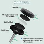 For AirTag 2nd Gen / AirTag 1st Gen Tracker Case Bicycle Hidden Headset Mount Anti-Theft Bike Locator Bracket Holder, Round, Beer Cover