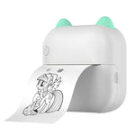 M5 Mini Cartoon Portable Bluetooth Printer Photo Thermal Printer, Blue, Pink
