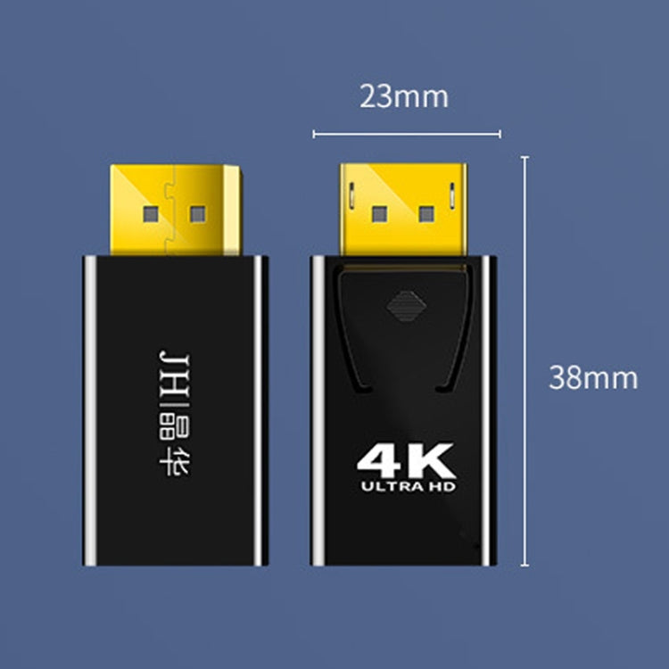 JINGHUA DP Male To HDMI Female Adapter Video Audio Connector, 1080P Universal Version, 4K Universal Version