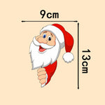 Santa Claus Elk Car Window Decorative Stickers Car Side Window Bumper Decal, A Model 13 x 9cm, A Model 20 x 14cm, B Model 13 x 11cm, B Model 20 x 17cm, C Model 13 x 10cm, C Model 20 x 16cm
