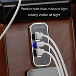 12/24V USB+Type-C Car, RV, Boat Mobile Phone Charger Modification, Silver 2.1A+1A+PD3.0