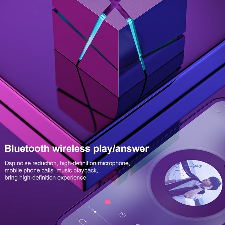 Qone Cube AI Smart Voice-Controlled Bluetooth Speaker RGB Light Mini Wireless Audio, AI Voice-Controlled (Black), AI Voice-Controlled (White), AI Voice-Controlled (Blue), AI Voice-Controlled (Pink)