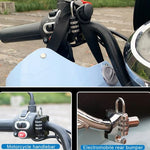 Motorcycle Helmet Anti-Theft Lock Fixed Helmet Combination Padlock, Black, Silver