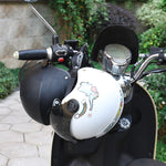 Motorcycle Helmet Anti-Theft Lock Fixed Helmet Combination Padlock, Black, Silver