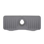 Bathroom Kitchen Silicone Faucet Anti-Splash Drain Mat, White, Grey, Black, White+Waterproof Edge, Gray+Waterproof Edge, Black+Waterproof Edge