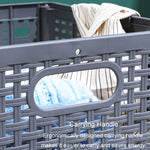 Foldable Dirty Clothes Basket Wall Mounted Bathroom Dirty Clothes Storage Frame Plastic Laundry Basket, Plus Large Gray, Plus Large Black, Extra Large Black, Extra Large White, Extra Large Gray