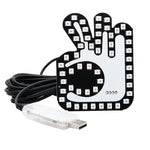 Car Interactive Finger Light Multi-function Warning Anti-rear Collision Light, Thumbs Up, Scissor Hand, OK