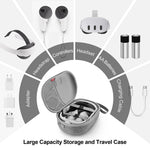 JYS-MQ018 For Apple Vision Pro / Meta Quest 3 VR Glasses Storage Bag Anti-fall and Anti-scrape Portable Bag, Black, Grey