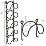 Bathroom Wall Mounted Towel Rack Multifunctional Iron Wall Mounted Wine Stand Storage Shelf