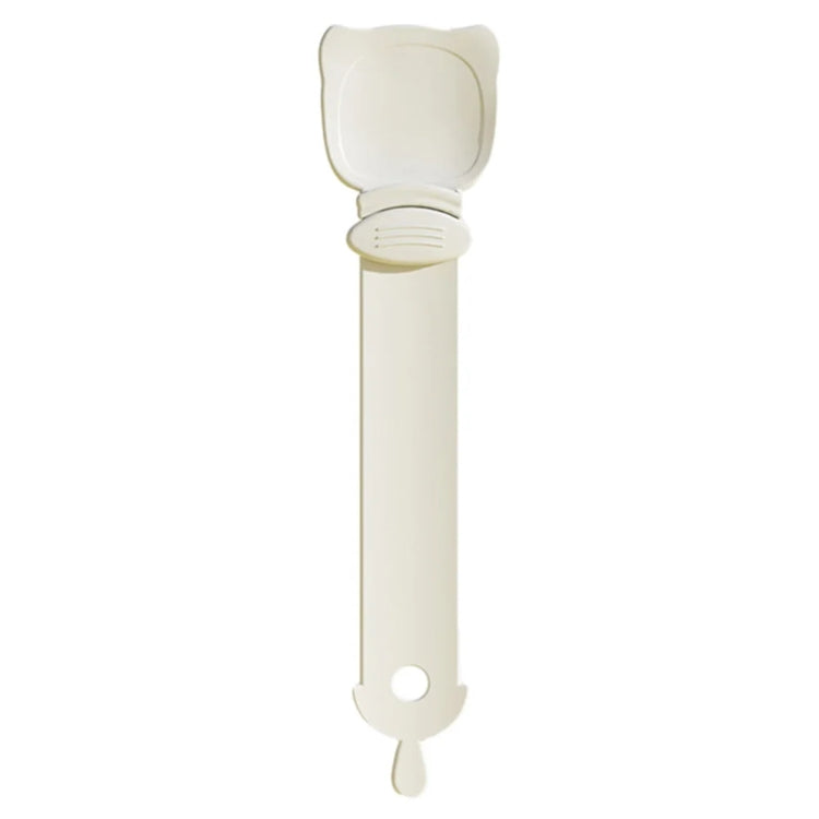 Cat Feeder Cat Strip Squeezer Pet Snack Minced Meat Feeding Spoon, Orange, Green, Beige