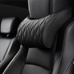 Car Seat Memory Foam Support Cushion, Black Headrest, Coffee Headrest, Black Waist Support, Coffee Waist Support