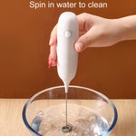 Cordless Handheld Milk And Coffee Frother Household Small Baking Mixing Tool
