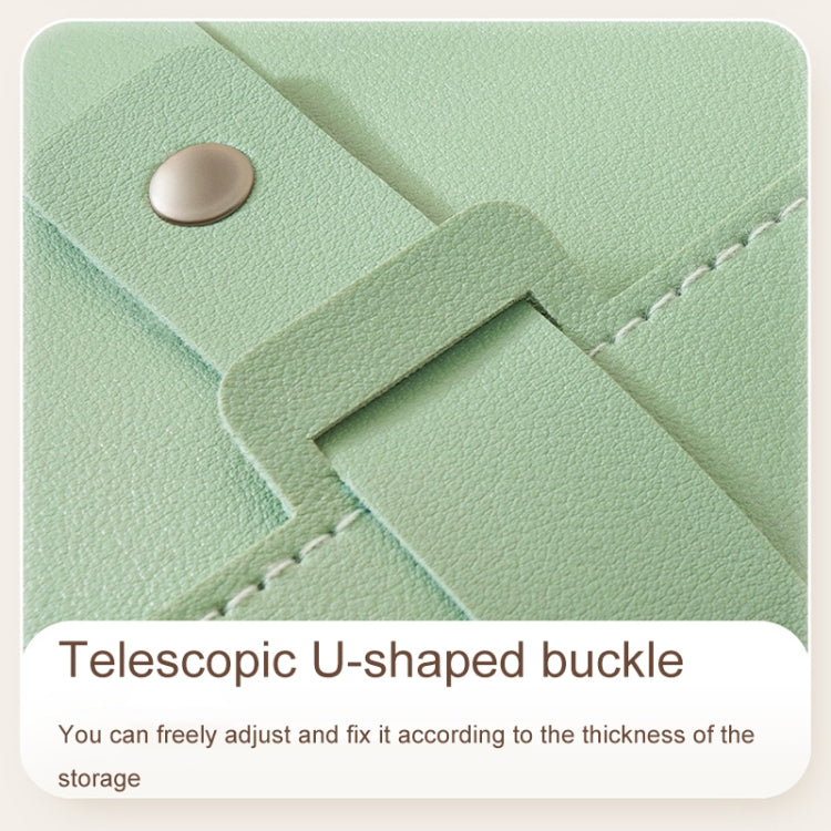 Book Shaped Jewelry Bag Large capacity Travel Portable Multifunctional Earring Storage Bag, Blue, Green, Pink