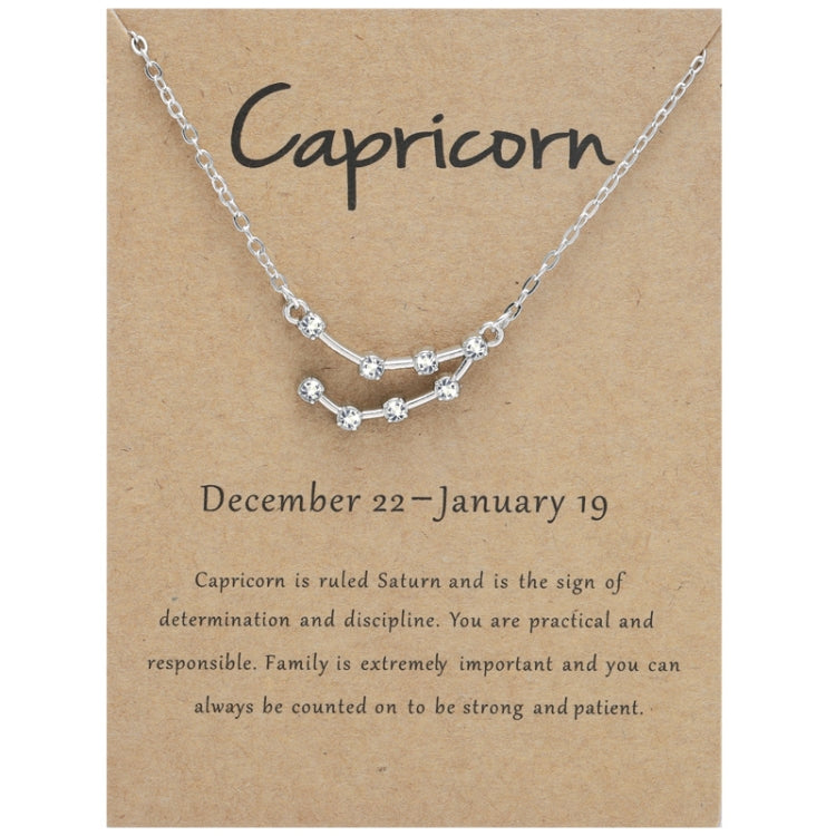 12 Zodiac Signs With Diamonds Necklace Card Rhinestones Collarbone Chain Pendant, Scorpio Golden, Sagittarius Golden, Capricorn Golden, Taurus Golden, Pisces Golden, Leo Golden, Libra Golden, Cancer Golden, Aquarius Golden, Virgo Golden, Aries Golden  ...