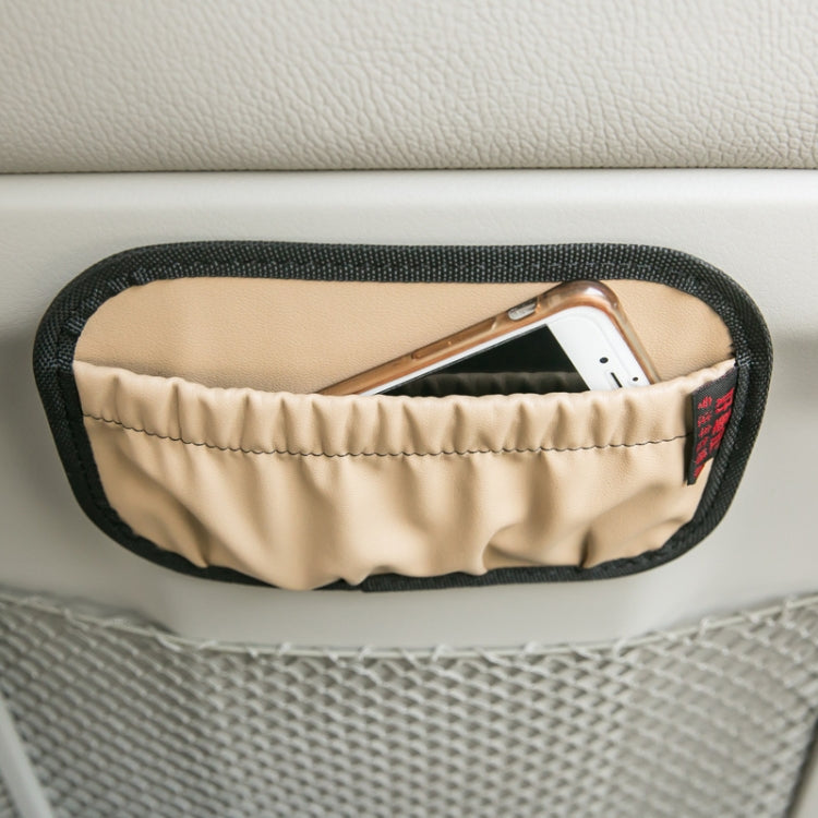 Car Instrument Console Adhesive Net Pocket Storage Hanging Bag, H012 Beige Large, H264 Gray Large, H013 Black Small, H014 Beige Small, H265 Gray Small