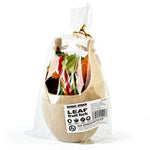Mini Wheat Fiber Material Tableware Set Snack Dessert Forks, 16pcs Fruit Forks + 1pc Barrel