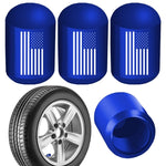 4pcs /Set Car Tire Capsule Aluminum Alloy Screw Dustproof Valves, Black, Red, Blue