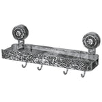 Bathroom No-Punch Suction Cup Shelf Household Restroom Wall Mounted Organizing Rack