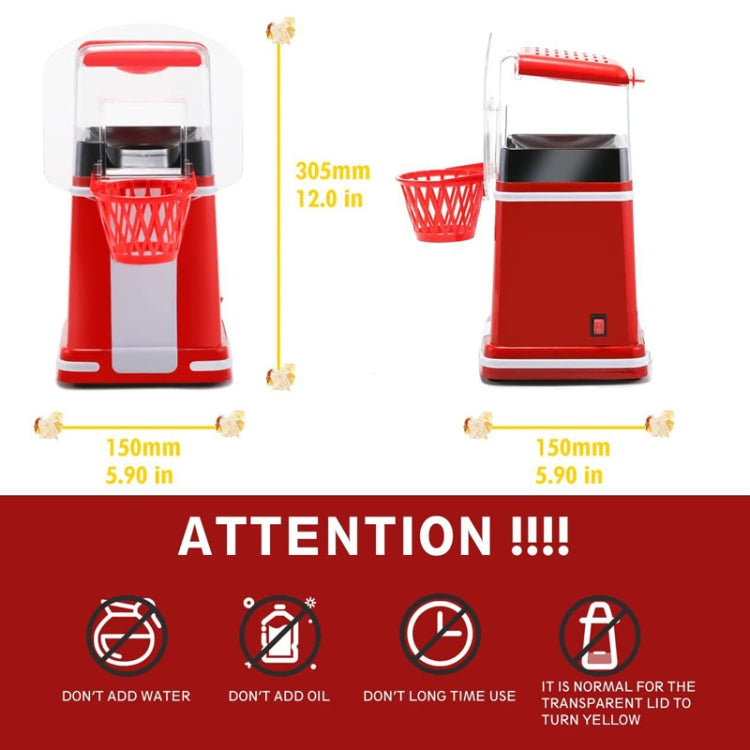 1200W Basket Popcorn Machine Electric Automatic Corn Popper, 220V EU Plug, 110V US Plug, 220V UK Plug, 220V AU Plug