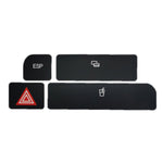 For Audi A4 Emergency/Double Flash Button Cup Holder Button Repair Sticker, Left-Hand Drive Only