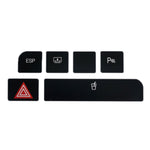 For Audi A4 Emergency/Double Flash Button Cup Holder Button Repair Sticker, Left-Hand Drive Only