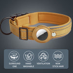 For AirTag 2nd Gen / AirTag 1st Gen Tracker Dog Collar Neoprene Lining Reflective Pet Collar, S, M, L, XL
