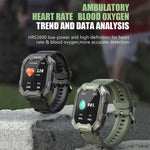C20Plus 1.81-inch Health Monitoring Waterproof Bluetooth Call Smart Watch, Camouflage Green
