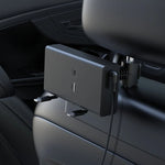 Car Cigarette Lighter Rear Seat Retractable Dual-Wire Charger, Car Charger